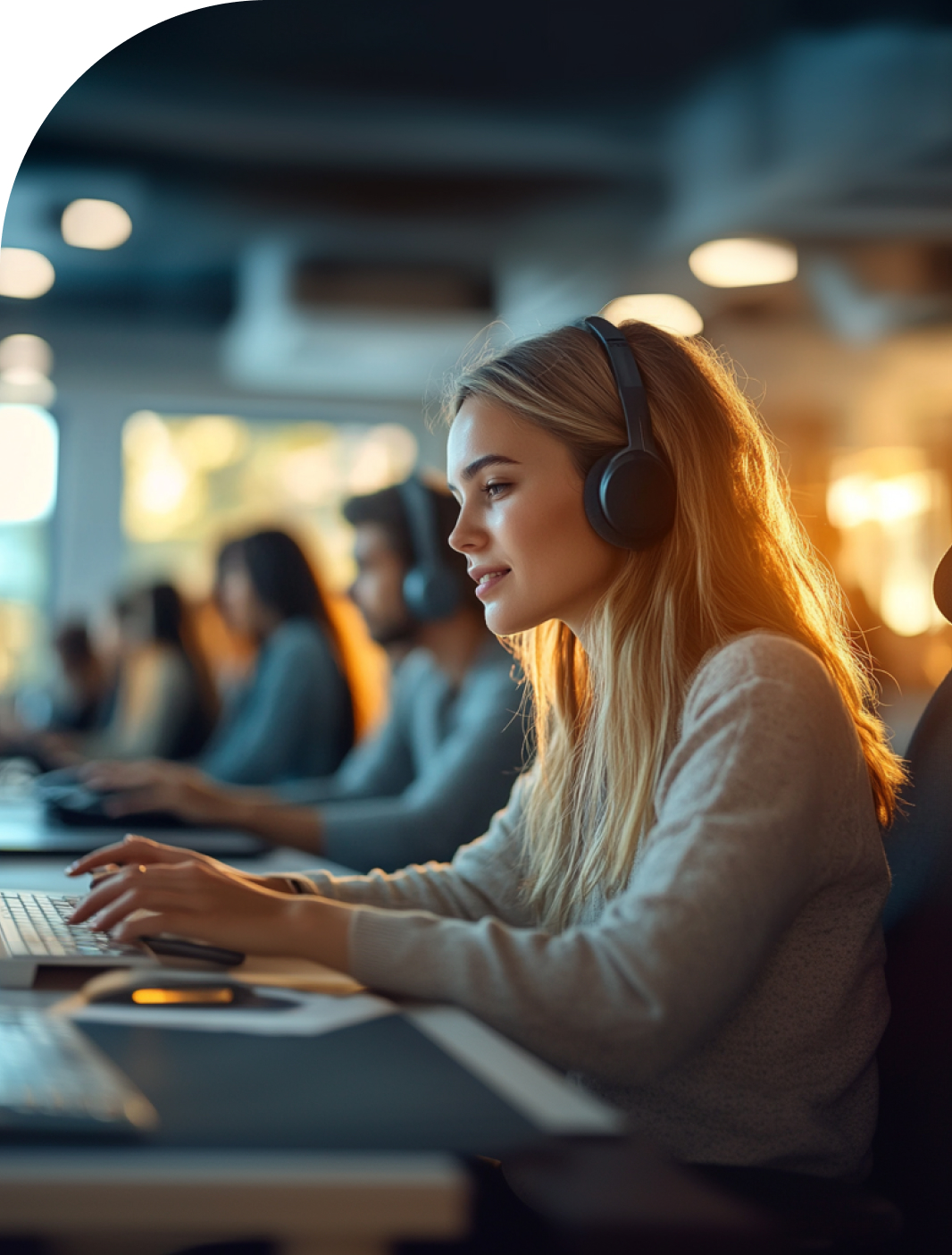 girl working image